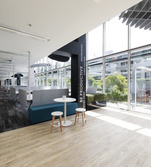 Collaborative workplace design project by Modern Concepts for Grey St Brisbane